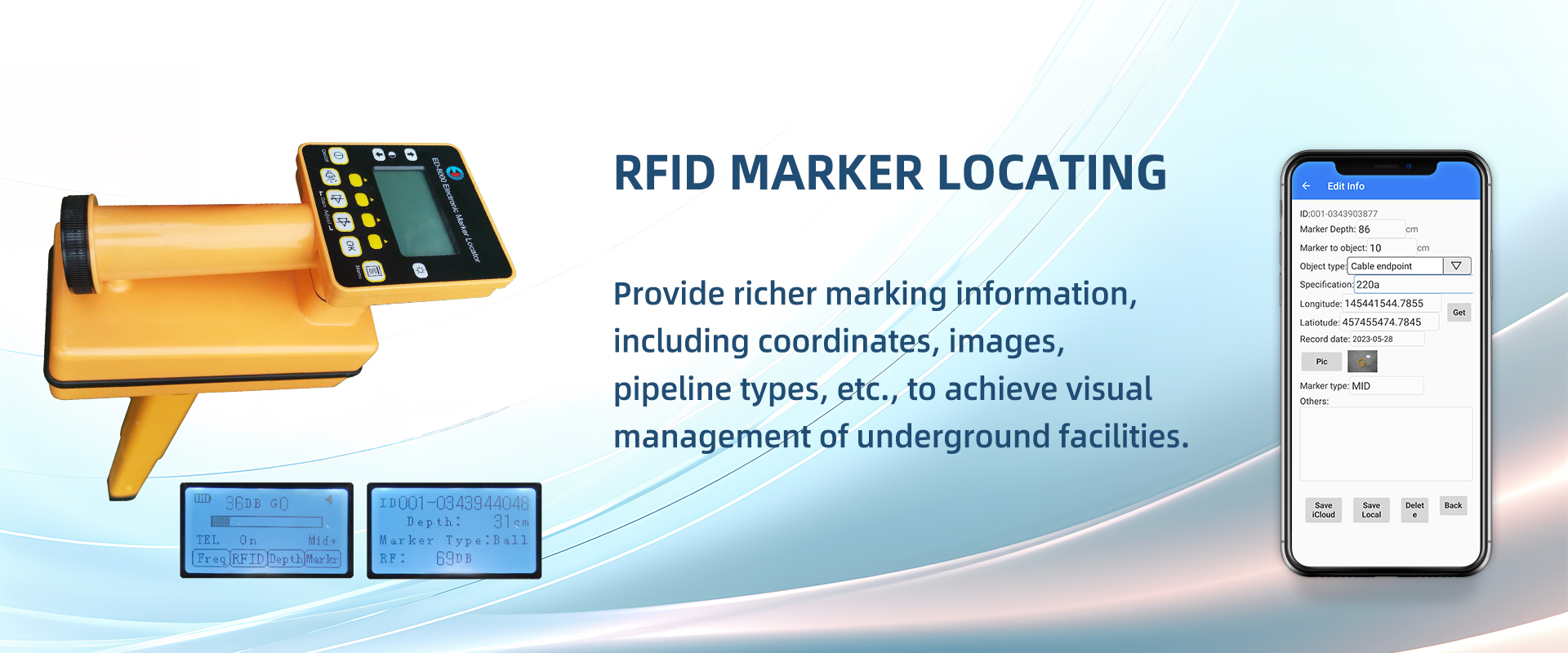 Underground Electronic Marker System, Electronic Marker Locator